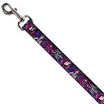 Dog Leash - Descendants Mal 3-Poses GOOD ISN'T ALWAYS/Hearts/Dragons EASY Purples/Pinks