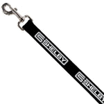 Dog Leash - Carroll Shelby CS SHELBY Racing Logo Block Black/White