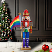 Kurt Adler 12-Inch Wooden Gay Pride Nutcracker