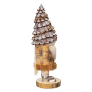 Kurt Adler 10-Inch Wooden Rustic Glamour Gnome Nutcracker