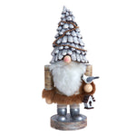 Kurt Adler 10-Inch Wooden Rustic Glamour Gnome Nutcracker