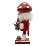 Kurt Adler 9-Inch Wooden Mushroom Santa Nutcracker