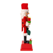 Kurt Adler Wooden 15-Inch Santa Calendar Nutcracker