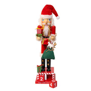 Kurt Adler Wooden 15-Inch Santa Calendar Nutcracker