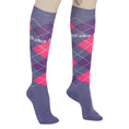 Load image into Gallery viewer, TuffRider Argyle Knee Hi Socks
