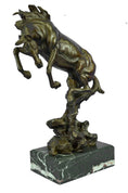 Load image into Gallery viewer, Large Art Deco Hot Cast Collectible Arabian Racing Horse Bronze Sculpture Figure
