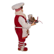 Kurt Adler 11-Inch Fabriché Gingerbread Chef Santa
