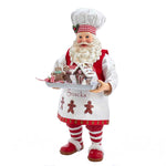 Kurt Adler 11-Inch Fabriché Gingerbread Chef Santa