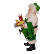 Kurt Adler 10.5-Inch Fabriché Musical Irish Chef Santa