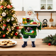 Kurt Adler 10.5-Inch Fabriché Musical Irish Chef Santa