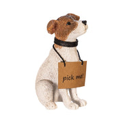 Kurt Adler 10.5-Inch Fabriché Adopt-a-Pet Santa with Dog, 2 Piece Set