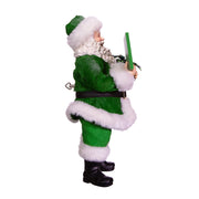 Kurt Adler 10.5-Inch Fabriché Musical Irish Santa Gift Box and Sign