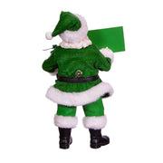 Kurt Adler 10.5-Inch Fabriché Musical Irish Santa Gift Box and Sign