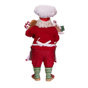 Kurt Adler 10.5-Inch Fabriché Gingerbread Chef Santa