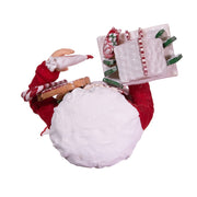 Kurt Adler 10.5-Inch Fabriché Gingerbread Chef Santa
