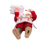Kurt Adler 10.5-Inch Fabriché Gingerbread Chef Santa