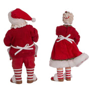 Kurt Adler 10.5-Inch Fabriché Mr. and Mrs. Santa, 2-Piece Set