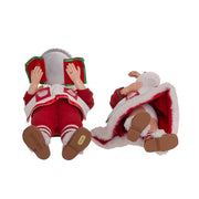 Kurt Adler 10.5-Inch Fabriché Mr. and Mrs. Santa, 2-Piece Set