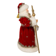 Kurt Adler 10.5-Inch Fabriché Regal Red Santa Table Piece