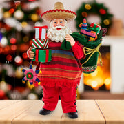 Kurt Adler 11-Inch Fabriché Musical Mexican Santa