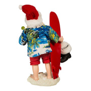 Kurt Adler 11-Inch Fabriché Santa with Surfboard and Drink