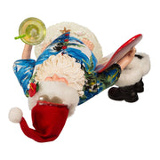 Kurt Adler 11-Inch Fabriché Santa with Surfboard and Drink