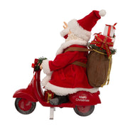 Kurt Adler 10-Inch Fabriché Santa on Scooter