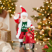 Kurt Adler 10-Inch Fabriché Santa on Scooter