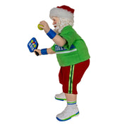 Kurt Adler 10-Inch Fabriché Santa Playing Pickleball