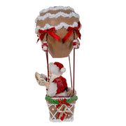 Kurt Adler 12-Inch Fabriché Gingerbread Hot Air Balloon Santa
