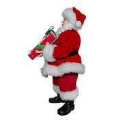 Kurt Adler 10.5-Inch Fabriché Santa With Box of Donuts
