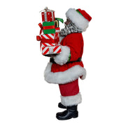 Kurt Adler 10.5-Inch Fabriché African American Santa with Gifts