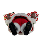 Kurt Adler 10.5-Inch Fabriché African American Santa with Gifts