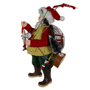 Kurt Adler 10.5-Inch Fabriché Fisherman Santa