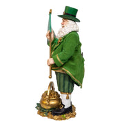 Kurt Adler 11-Inch Fabriché Musical Irish Santa