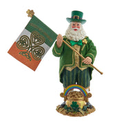 Kurt Adler 11-Inch Fabriché Musical Irish Santa