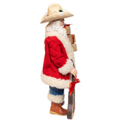 Kurt Adler 11-Inch Fabriché Western Santa with Guitar