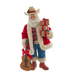 Kurt Adler 11-Inch Fabriché Western Santa with Guitar