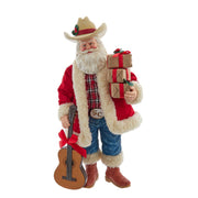 Kurt Adler 11-Inch Fabriché Western Santa with Guitar