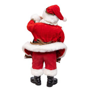 Kurt Adler 10.5-Inch Fabriché Santa with Oversized -InchI Love Coffee-Inch Cup and Creamer