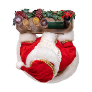 Kurt Adler 10.5-Inch Fabriché Wine Santa