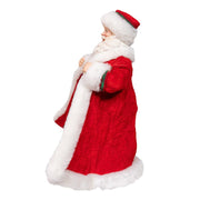 Kurt Adler 10.5-Inch Fabriché Santa with Gifts in Pocket.