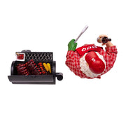 Kurt Adler 10.75-Inch Barbecue Grill Santa
