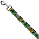 Dog Leash - Scooby Doo & Shaggy Pose/BAKED Black/Green