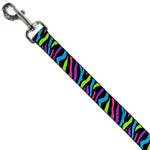 Dog Leash - Zebra Black/Blue/Green/Pink/Purple