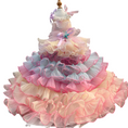 Load image into Gallery viewer, Luxury Handmade Pink Pearl Starfish Dog Party Dress - Southlake Paws

