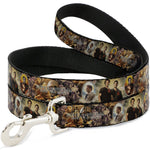 Dog Leash - SUPERNATURAL 4-Character Saintly Icons/Skull & Roses