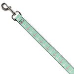 Dog Leash - Anchor2 CLOSE-UP Green/Pink/White