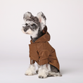 Load image into Gallery viewer, Tribeca adjustable velcro raincoat -  Choco
