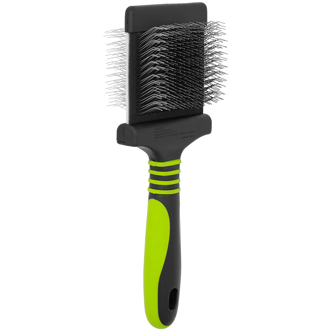 Finishing Soft Green Slicker Brush by Dog Fashion Spa